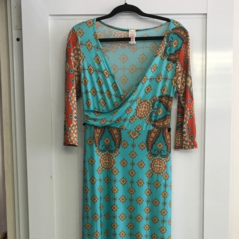 Summer V-Neck Mock Wrap Dress